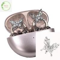 ราคา BigBabyHouse 2pcs Rhinestone Decor สําหรับคลิปบนหูฟังเปิดหูตกแต่ง Zirconia หูฟังอุปกรณ์เสริม Removeable DIY หูฟังตกแต่ง TH (40578270248)