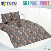 ราคา TOTO ชุดผ้าปูที่นอน 3.5ฟุต 5ฟุต 6ฟุต ลายกราฟฟิก Graphic TT796 สีเทา ลิขสิทธิ์แท้ #โตโต้ กราฟฟิก (28379095727)