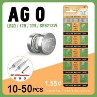 ราคา ชิ้น 10-50 AG0 379 SR63 LR69 LR521 379A แบตเตอรี่ปุ่ม 1.55V สำหรับนาฬิกา ของเล่น รีโมท SR521SW D379 (44701241881)