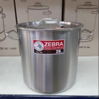ราคา Zebra หม้อสตูว์ Cheffy 26×26 ซม.ตราหัวม้าลาย 171076 หม้อต้มทรงสูง หนา 0.8 มม. (3539763984)