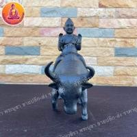 ราคา กุมารทองขี่ควายธนูยักษ์ เนื้อทองเหลืองทำสี ขนาด 5 นิ้ว สูง 10 นิ้ว (7086140940)