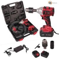 ราคา TENYA บล็อกลม บล็อกไฟฟ้า สว่านไร้สาย บล็อกแบตเตอรี่ บล็อกไฟฟ้าไร้สาย 88V พร้อมแบตเตอรี่ Li-ion 4000mAh 2 ก้อน และอุปกรณ์ (6369249211)