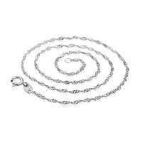 ราคา TANITTgems สร้อยคอทองคำขาวลาย Spiral (216636748)
