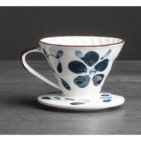 ราคา แก้วดริปกาแฟ เซรามิค วาดลายดอกไม้ (15242419954)