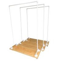 ราคา ช่างอ้วน: [ผ่อนชำระ 0%] CLS-069 ราวแขวนผ้าท่อเหล็ก (รุ่นฐานไม้เดียวลอยตัว) ท่อเหล็กแท้ 100% (ประกอบพร้อมใช้งาน) (1553872069)