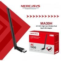 ราคา ⚡️ตัวรับสัญญาณไวไฟ⚡️MERCUSYS (MA30H) USB AC1300 Strong Dual Band Wi-Fi Speed ความเร็ว 867 Mbps บนคลื่น 5 GHz (25677866115)