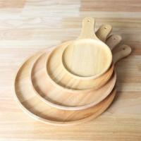 ราคา ถาดไม้กลมมีด้ามจับ 6-12 นิ้ว ทำจากไม้ยางพารา ถาดพิซซ่า จานไม้กลมพร้อมด้ามจับ ถาดกลมใส่เค้ก จานเค้ก ถาดไม้ใส่พิซซ่า (29541965792)