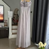 ราคา ชุดเดรสยาว ออกงาน สีเทา งานป้าย kanok-lin S อก 32 (มือ 2) (28935696765)