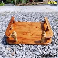 ราคา SLK หิ้งพระไม้สัก หิ้งพระติดผนัง - หิ้งวางไอ่ไข่ ไซส์กว้าง 40*30 CM. (ยาว*ลึก) สีเคลือบใส จัดส่งฟรี (20151489044)