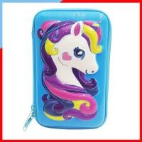 ราคา SC130 กล่องดินสอ ทรง Smiggle 1 ชั้น ลายนูน 3D กระเป๋าดินสอ กล่องดินสอ - ม้ายูนิคอร์น (2856517685)