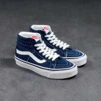 ราคา รองเท้าผ้าใบใส่สบาย Van SK8 Hi Vault OG Anahim ทรงคลาสสิค สีฟ้าเข้ม ทรงหุ้มข้อสูง (45905468948)