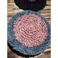 ราคา พรมเช็ดเท้าจากเศษผ้าแบบกลม ขนาด40x40cm (20614481197)