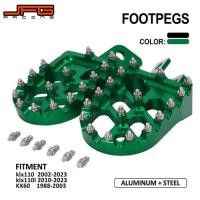 ราคา Motorcycle 6061 Forged Aluminum Footpeg Footrest Removeable For Kawasaki KLX110 2002-2023 KLX110L (41176537335)