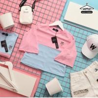 ราคา เสื้อครอป ลาย ตัดต่อปักซิมซันSesame โปโล (2273953806)