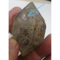 ราคา คริสตัลธรรมชาติ EnHydro Double Pointer Clear Quartz Rainbow 85 กรัม (24643649643)