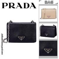 ราคา ♞Prada ปราด้า หนัง/ผ้ากระเป๋าสะพายไหล่ข้างเดียวของผู้หญิง/กระเป๋าโซ่/การซื้อของแท้ XA (29181795389)