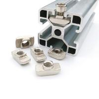 ราคา T-nuts M3 M4 M5 M6 M8 Slot T Nut Block Hammer Head Fasten Nut for 3D printer Accessories EU 2020 3030 4040 4545 Aluminum (29957389285)