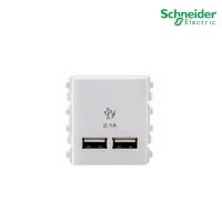 ราคา Schneider เต้ารับ USB 2.1A ขนาด 2 ช่อง สีขาว รุ่น Concept รหัส 3032USB_WE สั่งซื้อได้ที่ร้าน PlugOn (24378066179)