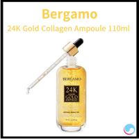 ราคา Bergamo Luxury 24K Gold Collagen Ampoule 110ml Skin Moisturizing Collagen Hyaluronic Acid Ampoule (29324255930)