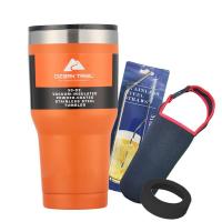 ราคา แก้วเก็บความเย็น Ozark Trail 30oz. พร้อมหลอดแปรง ถุง ยางรอง สีส้ม (5845881957)
