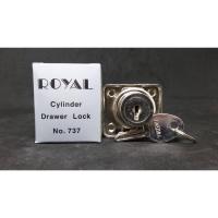 ราคา ROYAL กุญแจลิ้นชัก กุญแจตู้ กว้าง 40 มิล ยาว 35 มิล (7020815839)