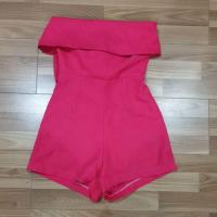 ราคา จั๊มสูทขาสั้น สีชมพูบานเย็นส่งฟรี 70 บาท (1688388365)