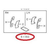 ราคา แผ่นรองผ้าเบรคหน้า ATTRAGE แอทราจ Mitsubishi มิตซู แท้ เบิกศูนย์ รหัส 4605B008 (8913601798)