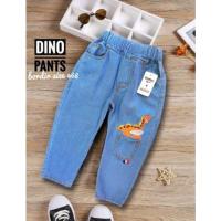 ราคา ไดโน กางเกงขายาวปักลายสําหรับเด็กผู้ชายอายุ 2-4 ปี กางเกงยีนส์ขาเดฟสําหรับเด็กผู้ชายอายุ 3 ปี (19275617577)