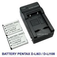 ราคา Pentax D-Li63 \ D-Li108 Battery \ Charger \ Battery and Charger For Pentax Optio L36,L40,LS465,LS1000,LS1100,M30,M40,M90 (27384847012)