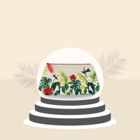 ราคา กระเป๋าเครื่องสําอางค์ ผ้ากระสอบหนาสวยทนทาน ใบใหญ่ทรงสวยเนื้อผ้าดี (ลายดอกไม้สีแดง) Clarins (29115845168)