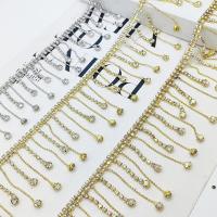 ราคา AAA เพชรสีทองโซ่เพชรพู่ลูกไม้ตกแต่งกางเกงยีนส์ชุดซิ่วเหอเครื่องประดับข้อมือชุดการแสดงหมวกเพชร (20283940055)