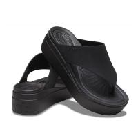 ราคา ♞รองเท้าผู้หญิง Crocs Brooklyn Outdoor Sports Light Flip Flops รองเท้าแตะที่มีความหนา 208727-001 RH (41966722639)