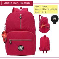 ราคา KIPLING กระเป๋าเป้ผู้หญิงร่มชูชีพ สีม่วงแดง / กระเป๋าเป้ คิปลิง / กระเป๋าเป้สาวสีชมพู บีบีเอส-4107 (9058040725)