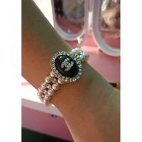 ราคา สร้อยข้อมือมุกชาแนบล้อมเพชร (21092398125)