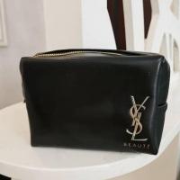 ราคา กระเป๋าใส่เครื่องสำอาง YSL Beaute Black Makeup Bag Pouch (18400247082)