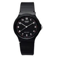 ราคา CASIO นาฬิกาสายยางสีดำ หน้าปัดดำมีตัวเลข กันน้ำ รุ่น MQ-24-1BLDF (ดำ) (285854970)
