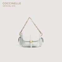 ราคา COCCINELLE กระเป๋าสะพายข้างมินิผู้หญิง รุ่น CAMPUS MINI CROSSBODY BAG 550101 สี SNOW (43761591484)