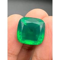 ราคา พลอย Columbia Green Doublet Emerald มรกต very fine lab made OCTAGON Cushionshape 17x17 มม mm...17 กะรัต 1เม็ด carats (55055314346)