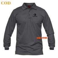 ราคา CONVERSE เสื้อยืดแขนยาวคอปกเสื้อยืดด้านบนเสื้อยืด ไม่จํากัดเพศ เสื้อยืด สนทนา การพิมพ์สกรีนสีดํา (40577683548)