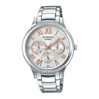 ราคา Casio Sheen นาฬิกาข้อมือผู้หญิง สายสแตนเลส รุ่น SHE-3058D,SHE-3058D-7A - สีเงิน (5148698012)