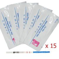 ราคา HCG test strip ที่ตรวจครรภ์ แบบจุ่ม 15 ชิ้น/ชุด ชุดทดสอบการตั้งครรภ์ ที่ตรวจท้อง อาการคนท้อง (7333112174)