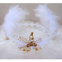 ราคา มงกุฎขนนก มงกุฎเจ้าสาว มงกุฎออกงาน พร้อมส่ง (4413618314)