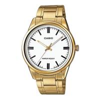 ราคา Casio นาฬิกาข้อมือ สายสแตนเลส รุ่น MTP-V005G-7AUDF-Gold (176395731)