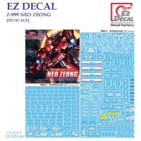 ราคา [EZ DECAL] M13 SD Z-999 NEO ZEONG GUNDAM [SD SCALE] PRE-CUT WATER SLIDE DECAL (41703192175)
