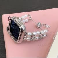 ราคา Bling Diamond Pearl Strap Case For Huawei Watch Fit 4 สาย Huawei Watch Fit 4 Pro Strap Huawei Watch Fit 3 สาย Bling Huawei Fit 3 Case สาย Huawei Watch Fit new/ Huawei Fit 4 pro สาย Huawei Fit4 Case Pr