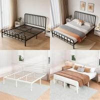 ราคา HomeTH เตียงเหล็ก 3.5/4/5/6 ฟุต เตียงนอน เหล็กกลม แบบอย่างหนา ห้องนอน โครงเตียงเหล็ก ดีไซน์คลาสสิก 2สี (48754501506)