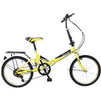 ราคา K-BIKE MAXX จักรยานพับได้ FOLDING BIKE 20 นิ้ว 6 Speed รุ่น 20K62 (New Design) (เหลือง/ดำ) (918984444)