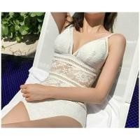 ราคา ส่งต่อ ชุดว่ายน้ำวันพีชสีขาวลายลูกไม้ ชุดว่ายน้ำมือสอง (48051077223)