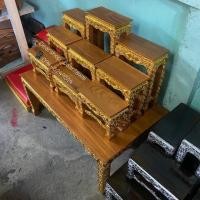 ราคา โต๊ะหมู่บูชา ไม้สักแท้ ปิดทอง (หมู่ 9 หน้า 5) (6636241667)