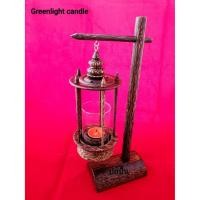 ราคา เชิงเทียนตะเกียงแขวนไม้ตาล(ชุดเล็ก) ที่วางเทียนหอม Candle Holder (3153189170)